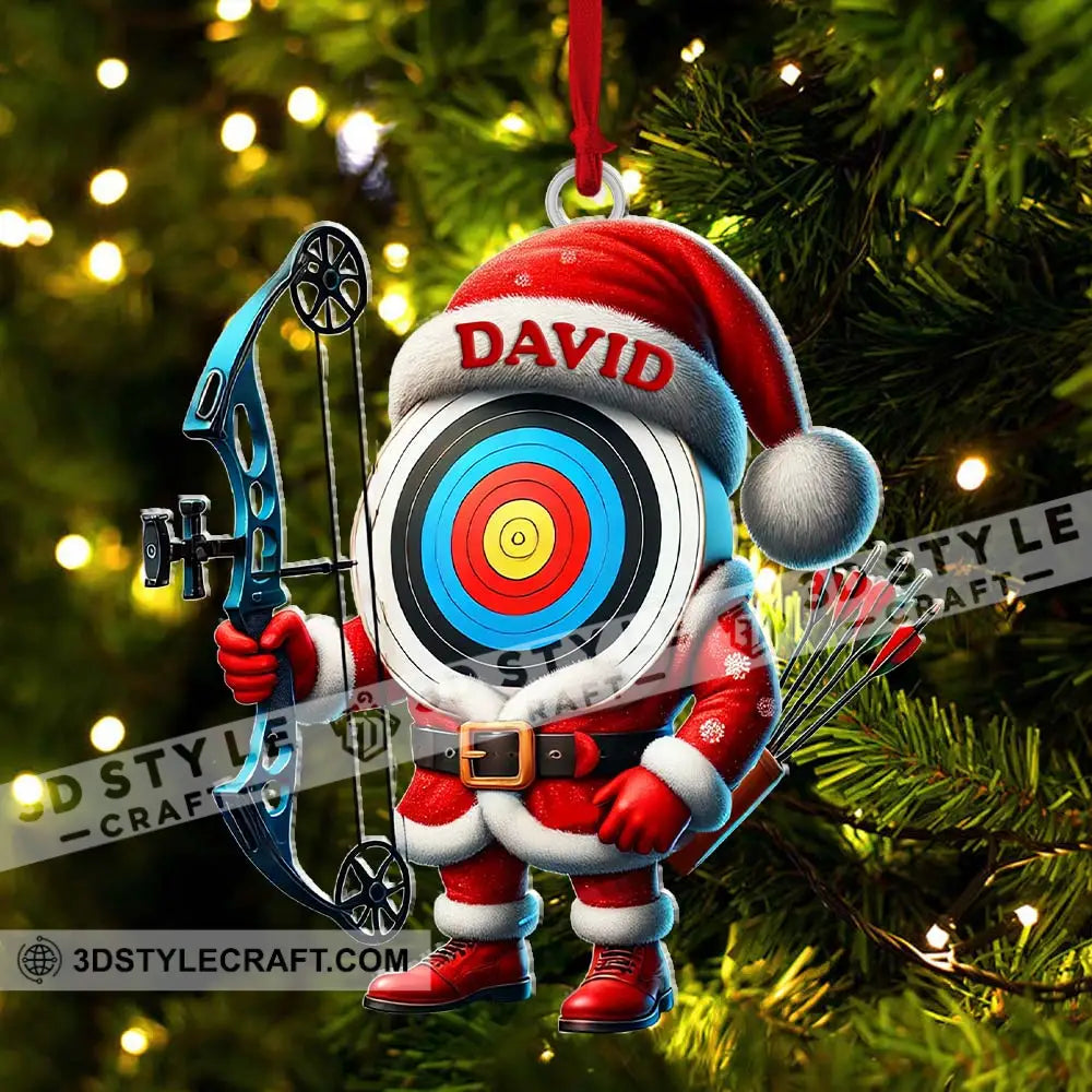 Custom Name Archery Ornament Christmas Gift Decoration