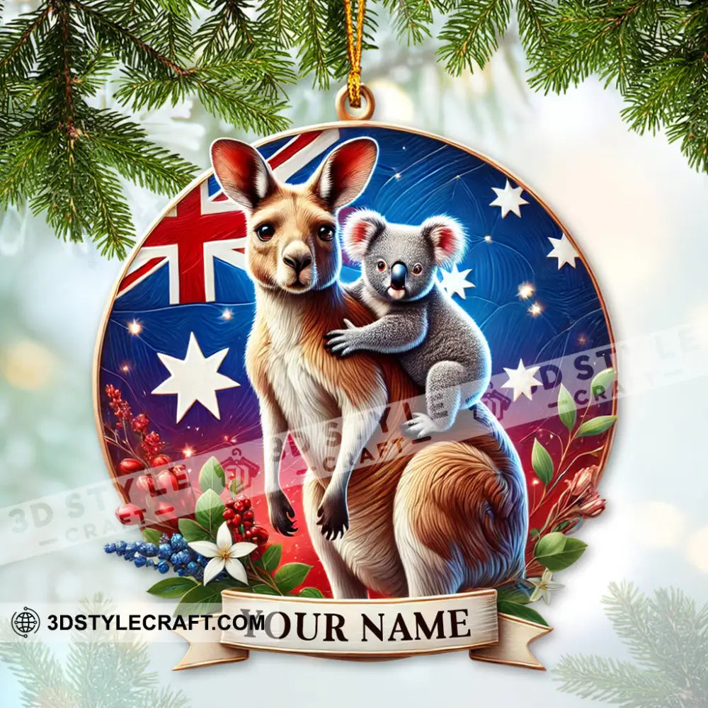 Custom Name Australia Ornament