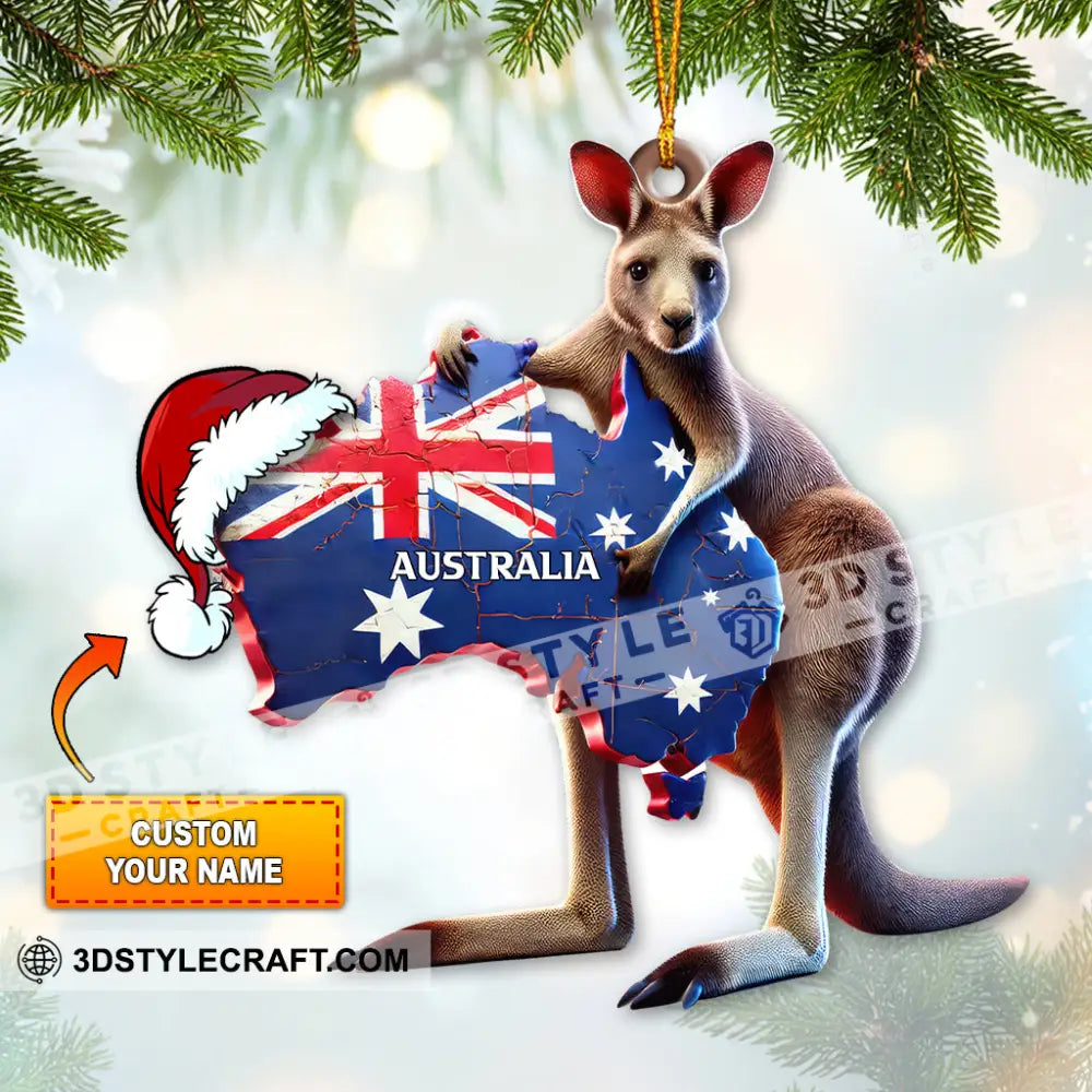 Custom Name Australia Ornament Christmas Gift For Lover