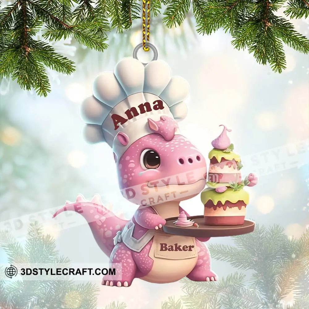 Custom Name Bakery Ornament Christmas Gift For Baking Lover 3.54’’ / 1