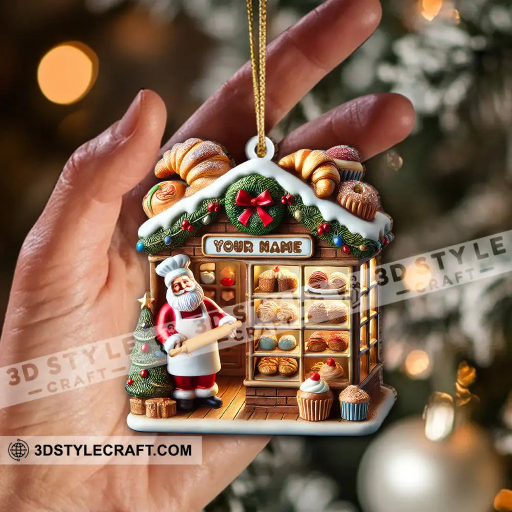 Custom Name Bakery Store Ornament Christmas Decoration