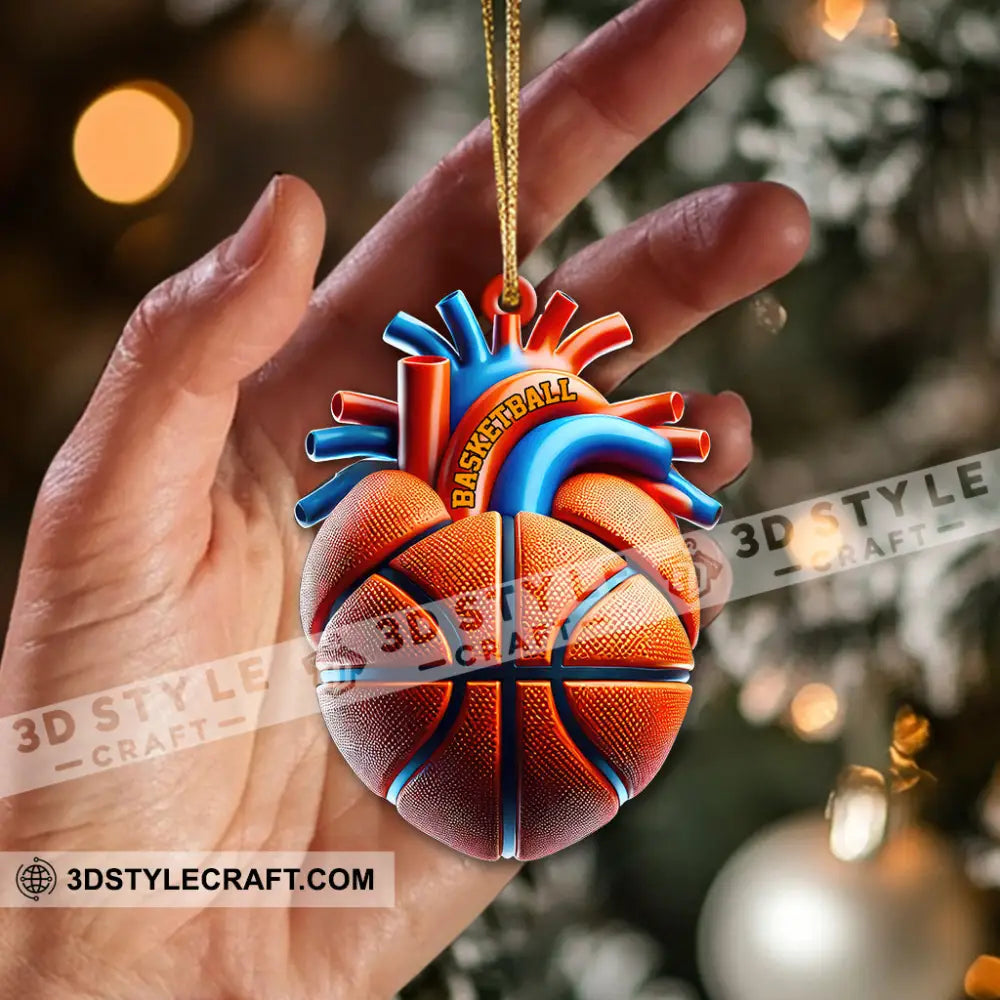 Custom Name Basketball Ornament Lover Christmas Gift