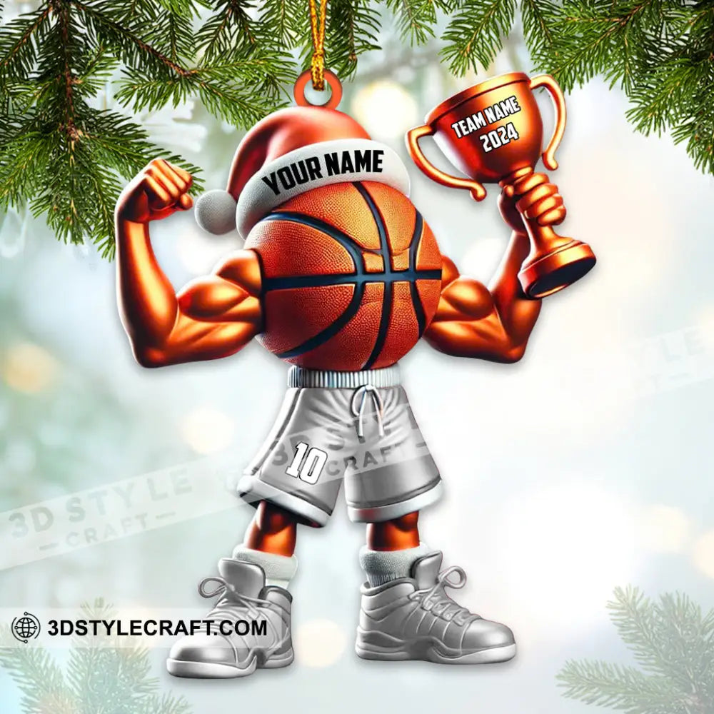 Custom Name Basketball Ornament Lover Christmas Gift