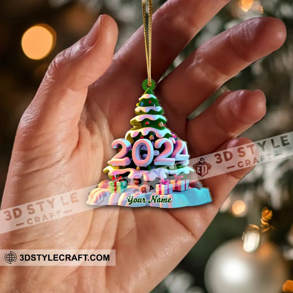 Custom Name Christmas Tree Ornament Gift