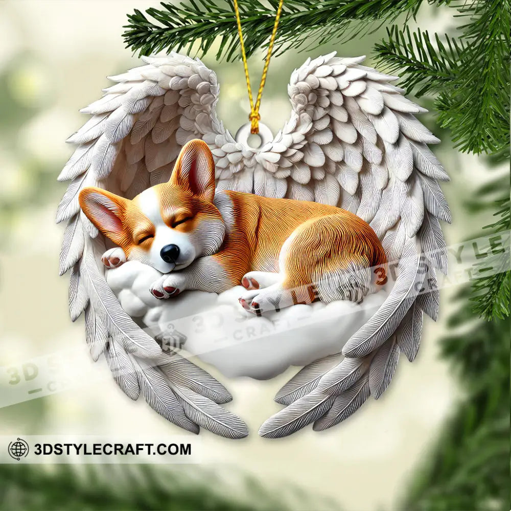 Custom Name Corgi Ornament Lover Christmas Gift 3.54’’ / 1