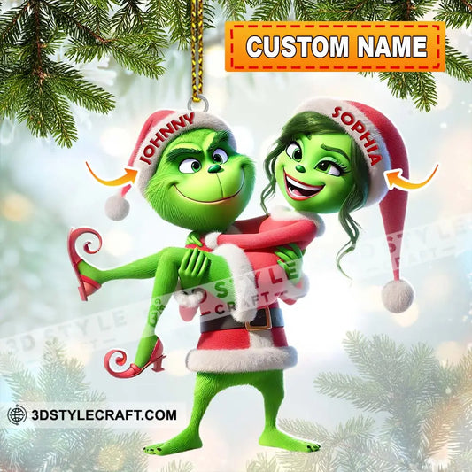 Custom Name Couple Christmas Ornament Lover Gift