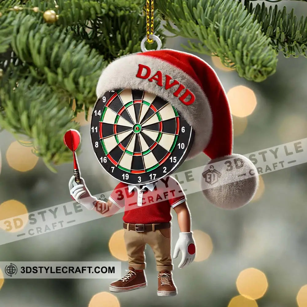 Custom Name Dart Ornament Christmas Gift Decoration