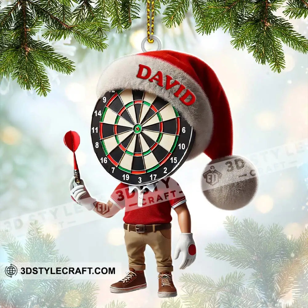 Custom Name Dart Ornament Christmas Gift Decoration 3.54’’ / 1