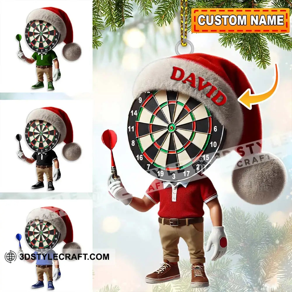 Custom Name Dart Ornament Christmas Gift Decoration