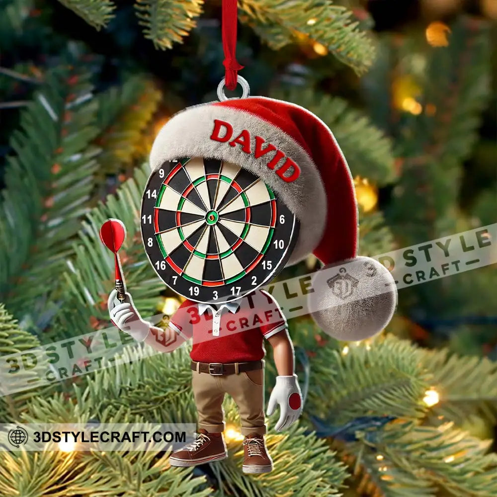 Custom Name Dart Ornament Christmas Gift Decoration