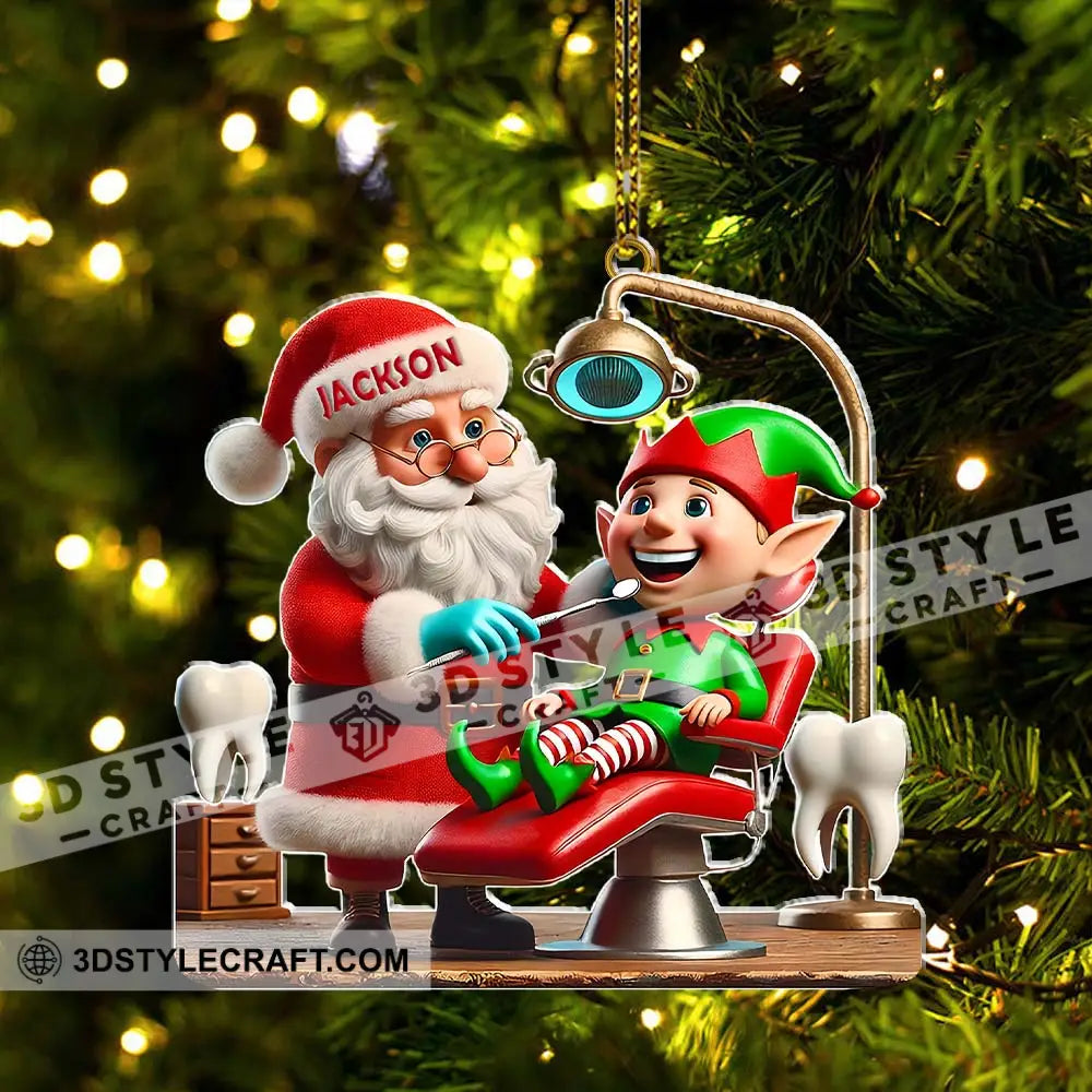 Custom Name Dentist Ornament Christmas Gift