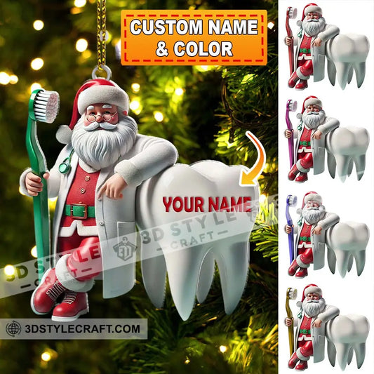 Custom Name Dentist Ornament Christmas Gift