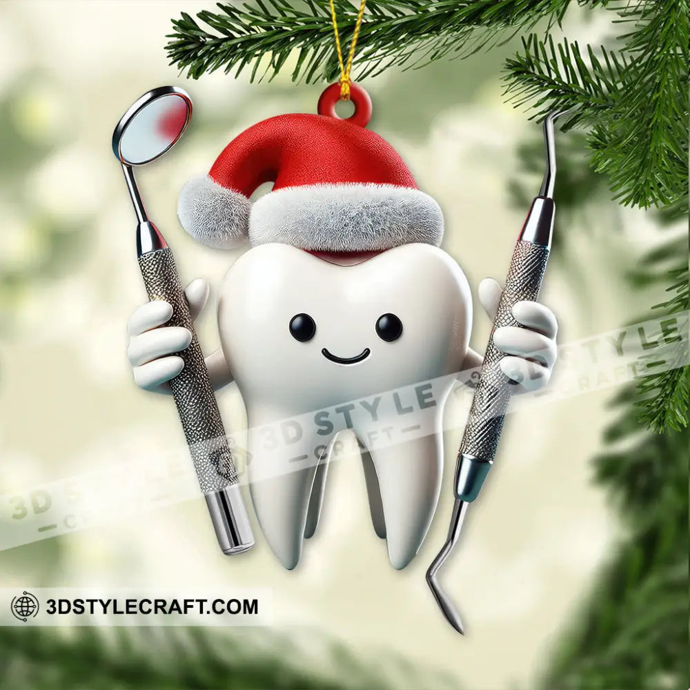 Custom Name Dentist Ornament Christmas Gift For