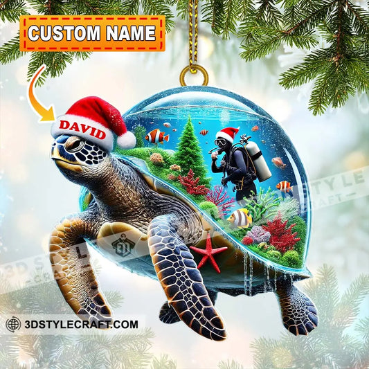 Custom Name Diving Ornament Lover Christmas Gift