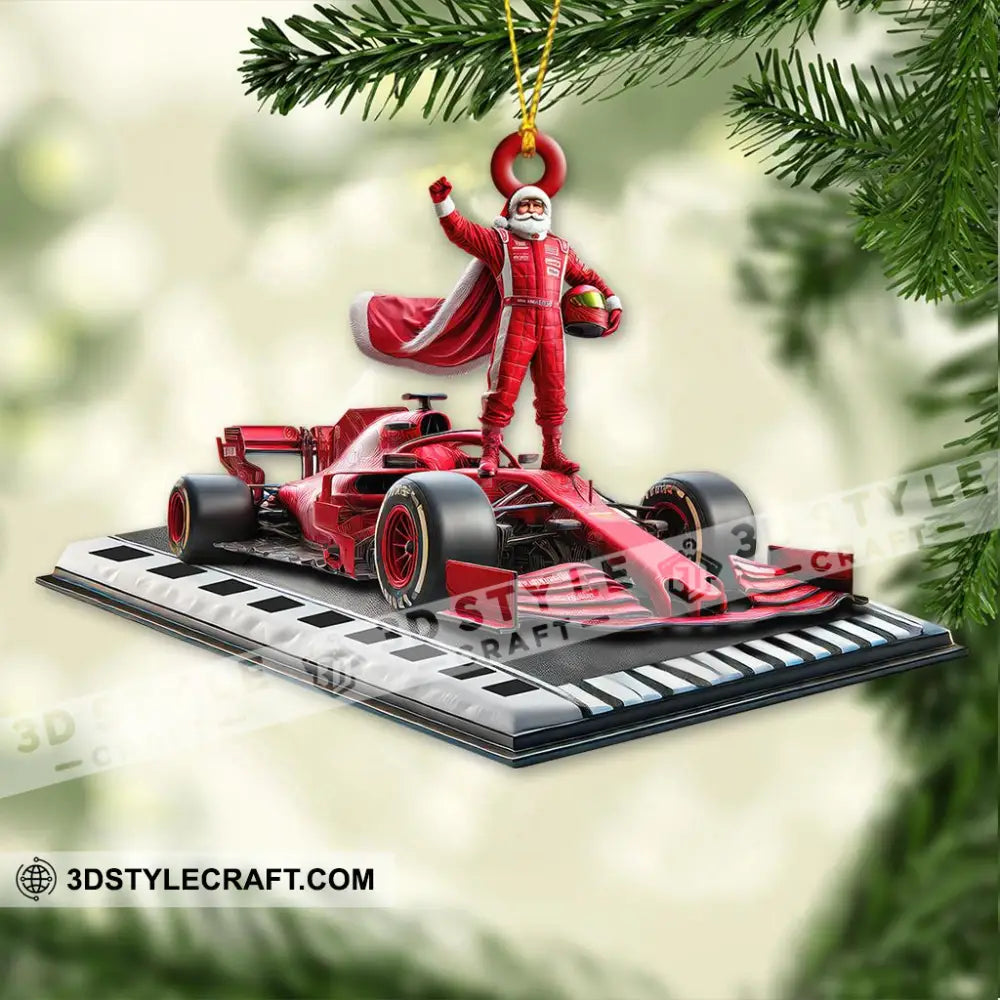 Custom Name Formula Racing Ornament Christmas Decoration 3.54’’ / 1