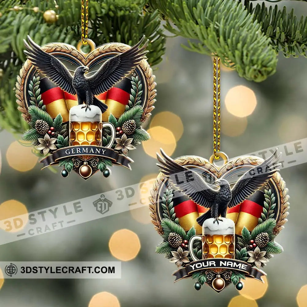 Custom Name Germany Ornament Christmas Gift For Lover