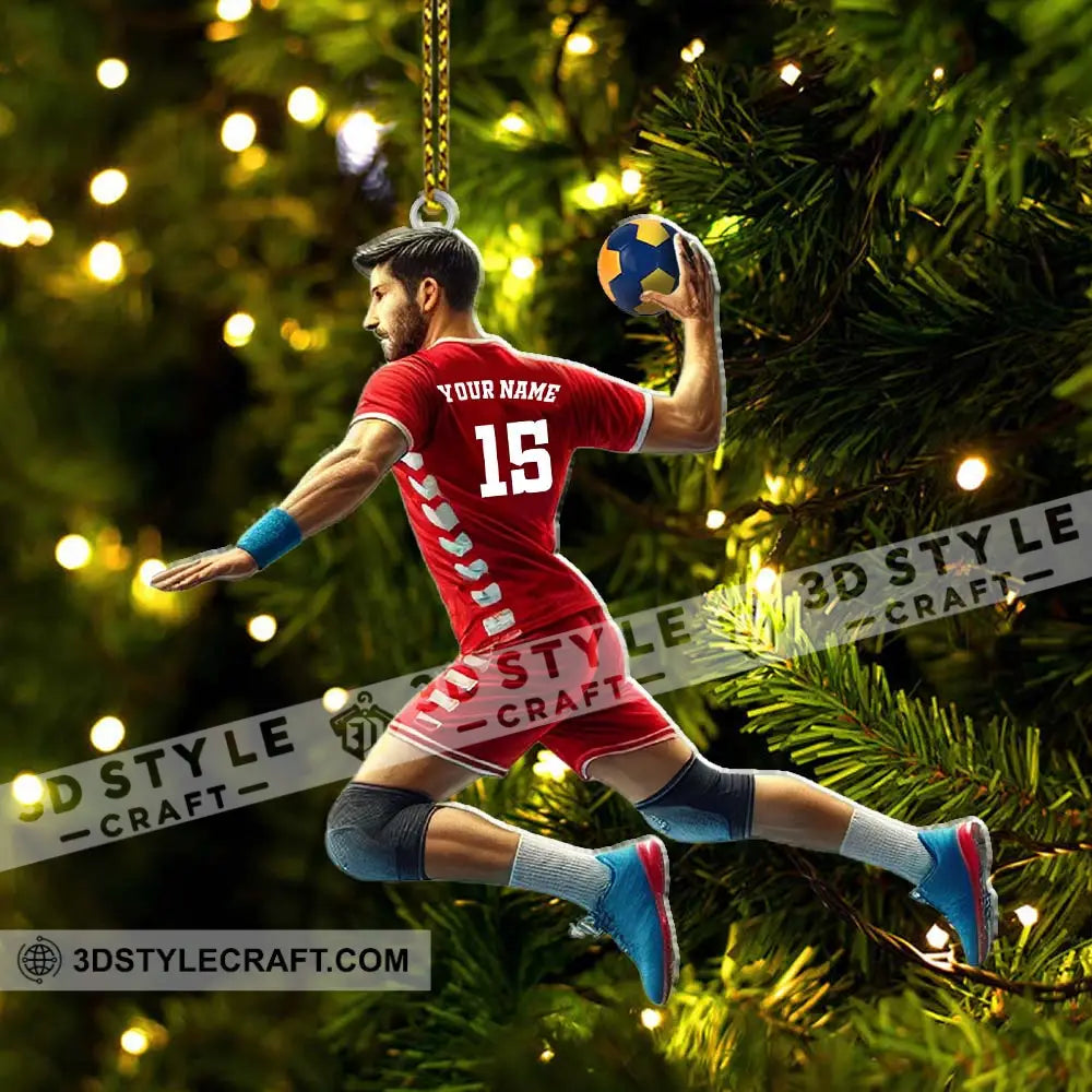 Custom Name Handball Ornament Christmas Gift For Lover