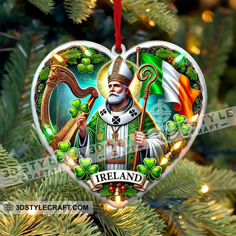 Custom Name Ireland Ornament Christmas Gift For Lover