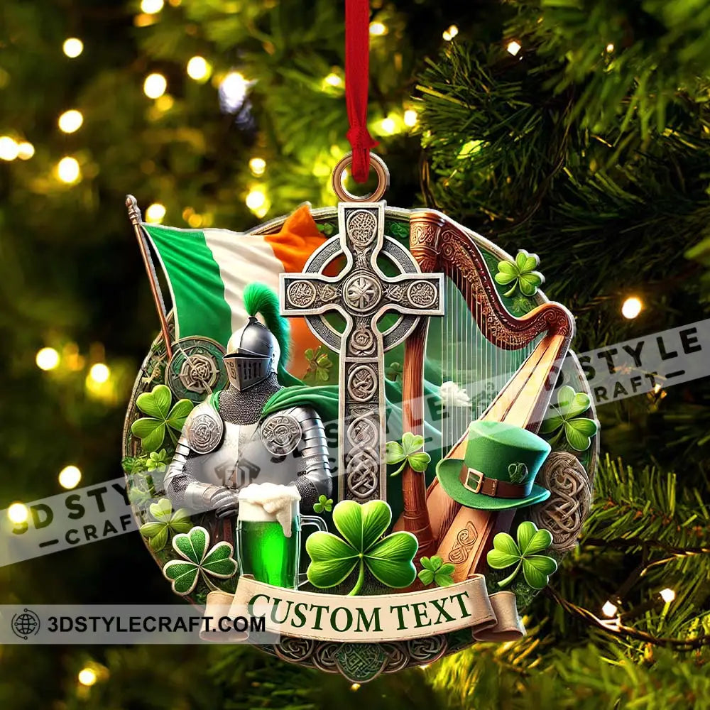 Custom Name Ireland Ornament Christmas Gift For Lover