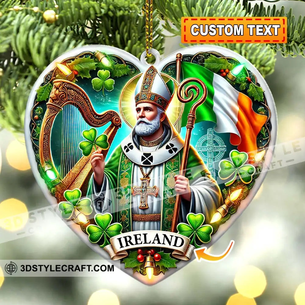 Custom Name Ireland Ornament Christmas Gift For Lover