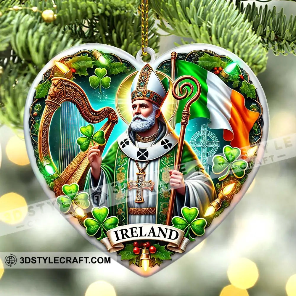 Custom Name Ireland Ornament Christmas Gift For Lover