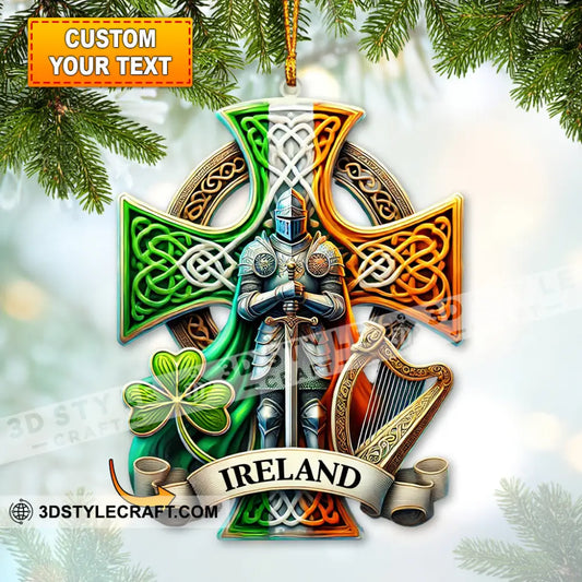 Custom Name Ireland Ornament Christmas Gift For Lover