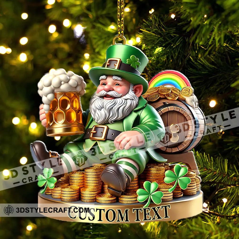 Custom Name Ireland Ornament Lover Christmas Gift