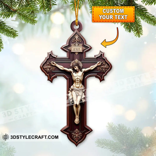 Custom Name Jesus Christ Ornament Christmas Gift For Christian