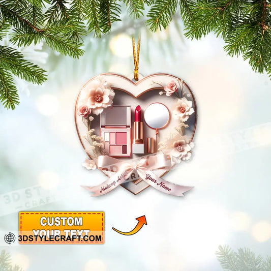 Custom Name Makeup Ornament Christmas Gift For Lover