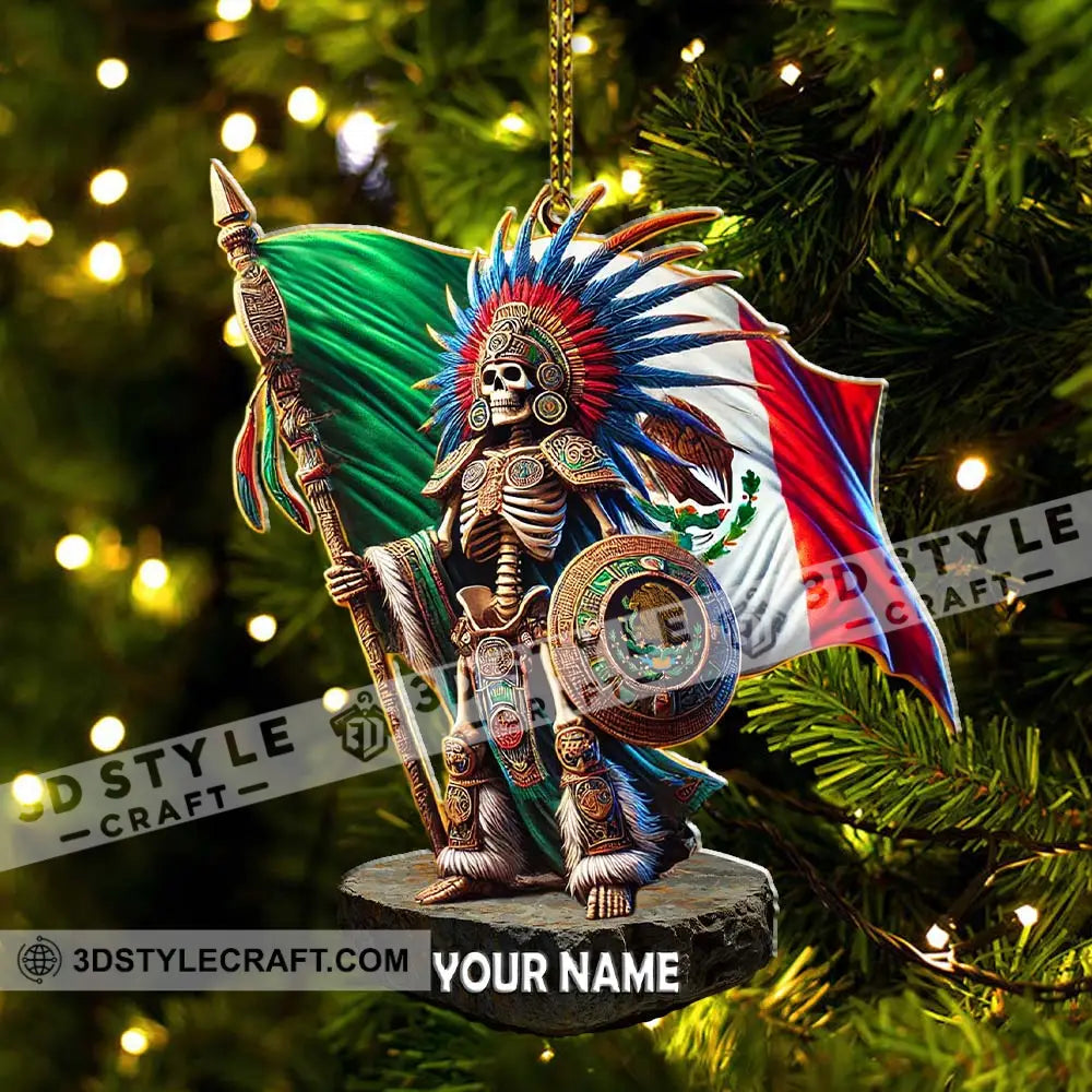 Custom Name Mexico Ornament Christmas Gift For Lover 3.54’’ / 1