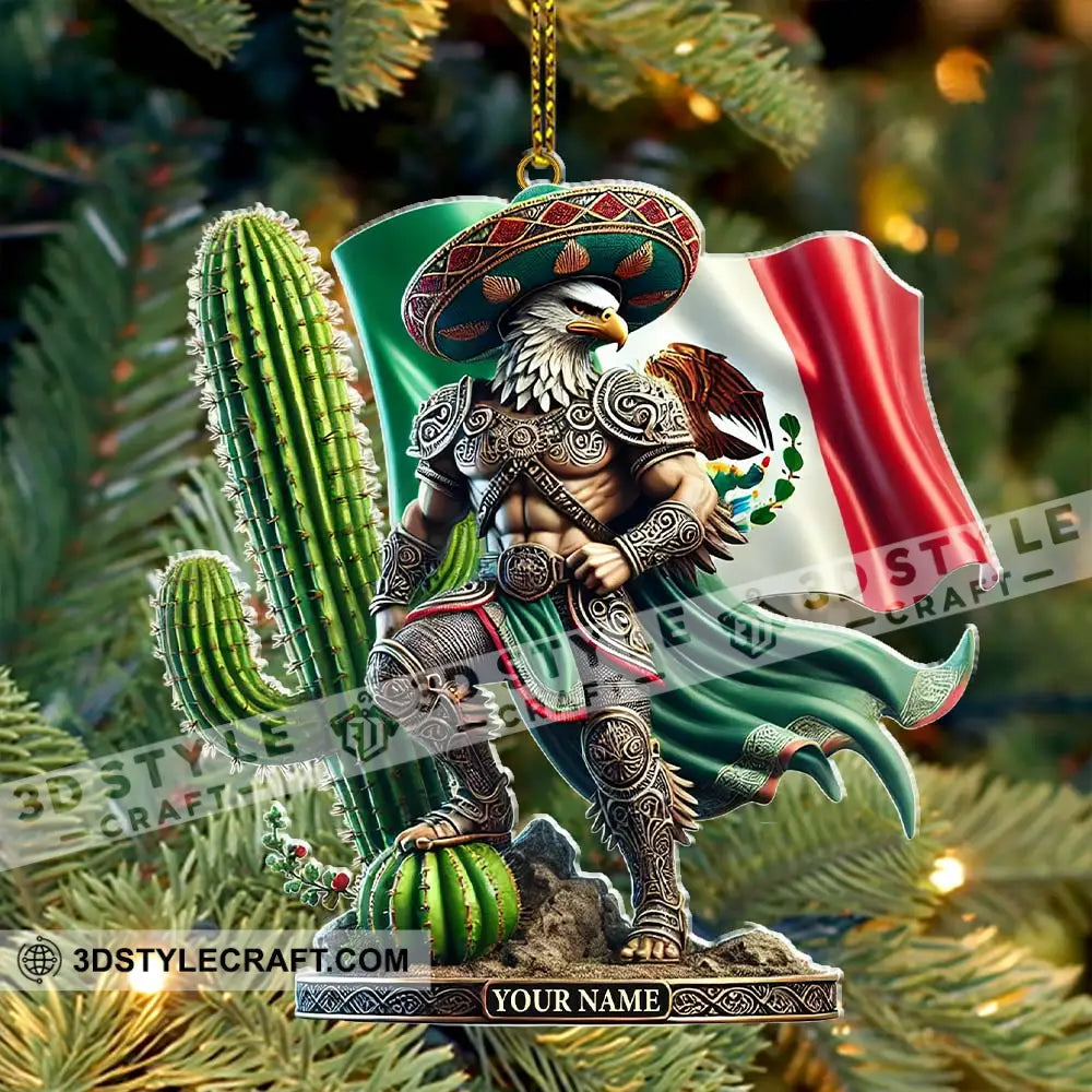 Custom Name Mexico Ornament Lover Christmas Gift