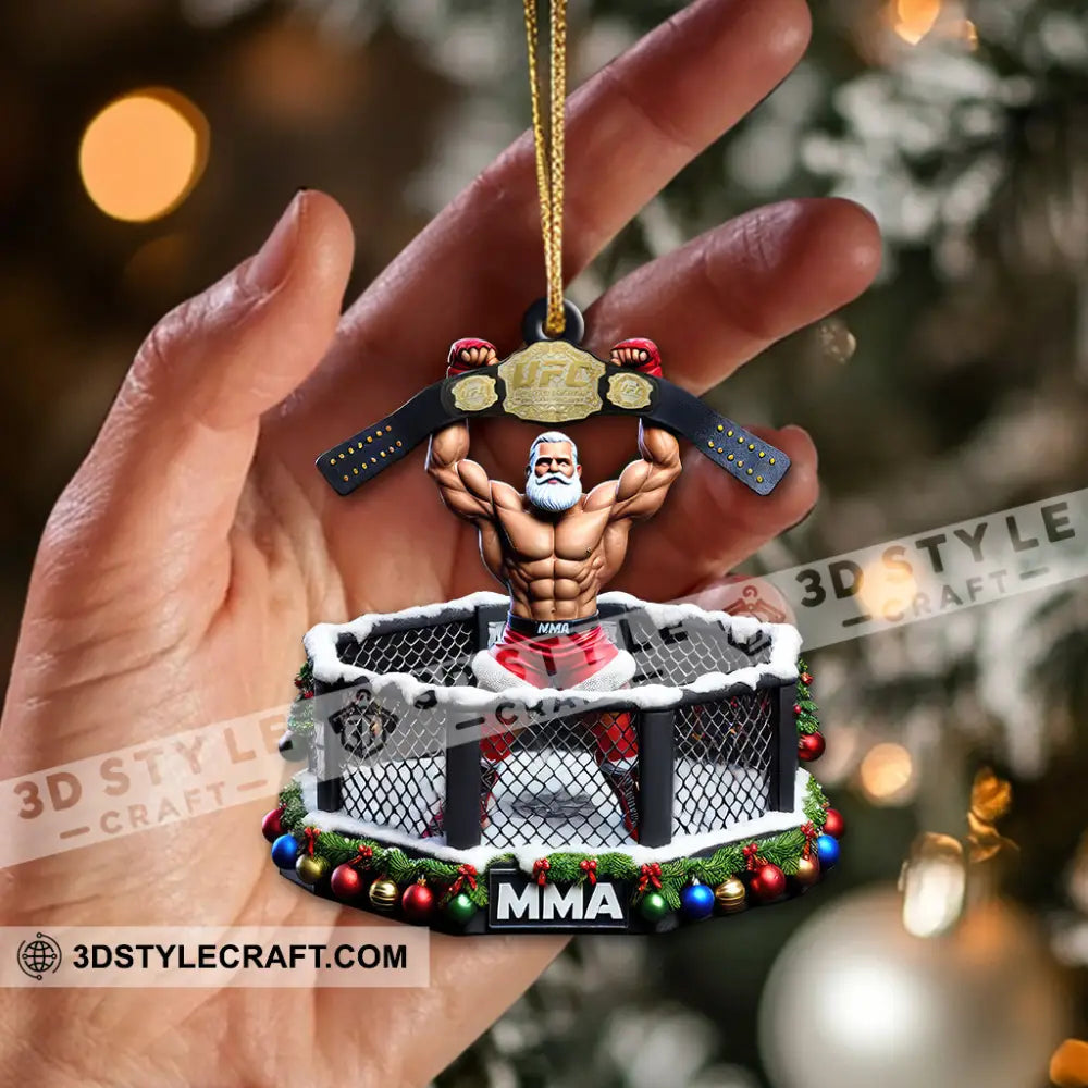 Custom Name Mma Boxing Ornament Lover Christmas Gift