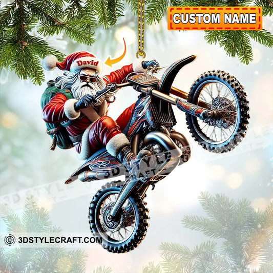 Custom Name Motocross Ornament Lover Christmas Gift