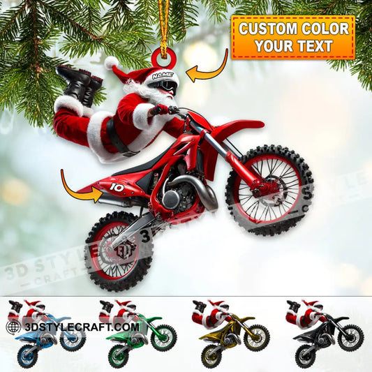 Custom Name Motocross Ornament Lover Christmas Gift