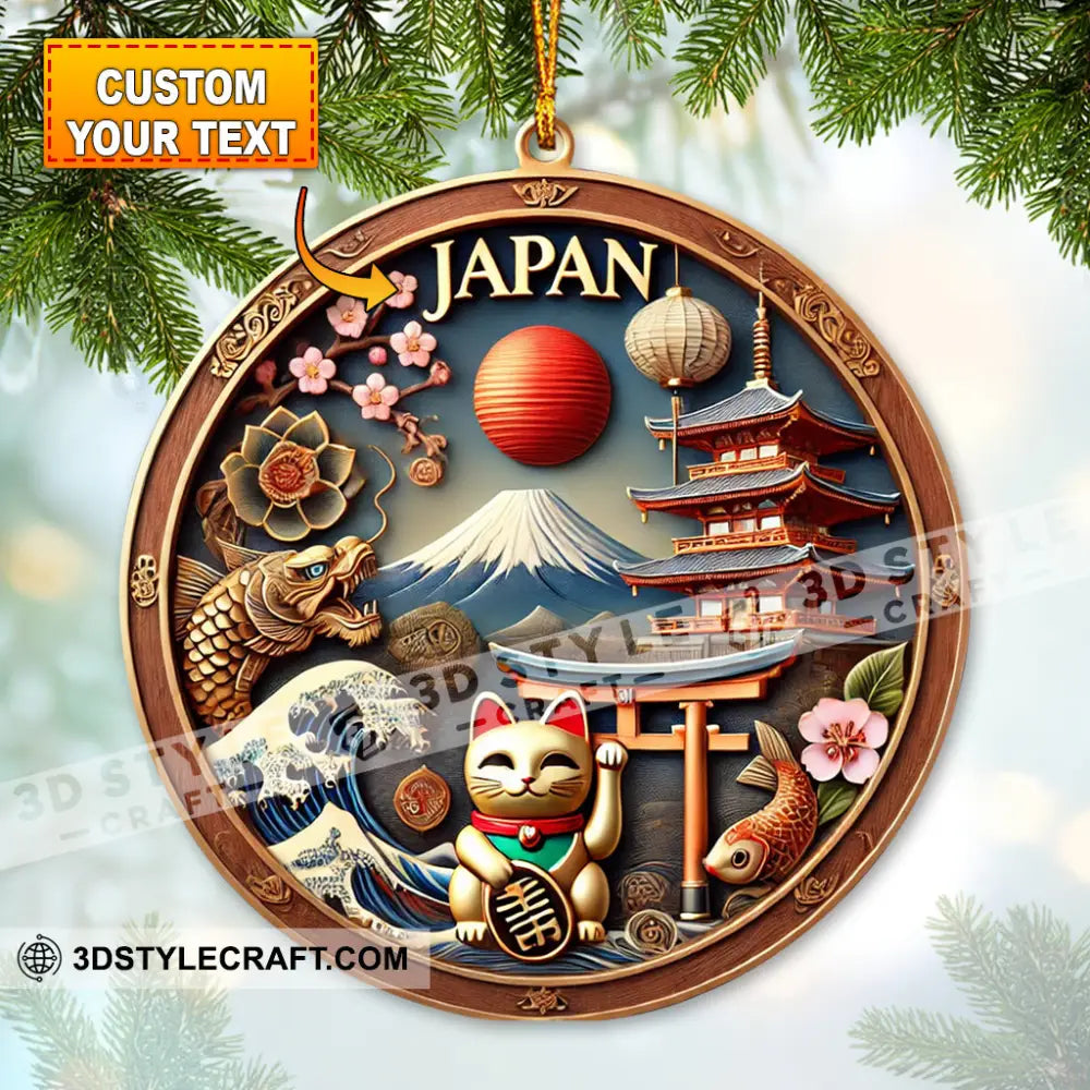 Custom Name Ornament Japan Design 1 Pack