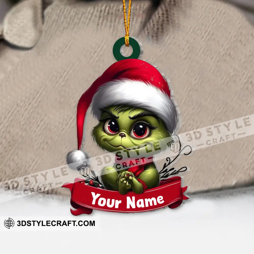 Custom Name Ornament Merry Christmas Dwarf