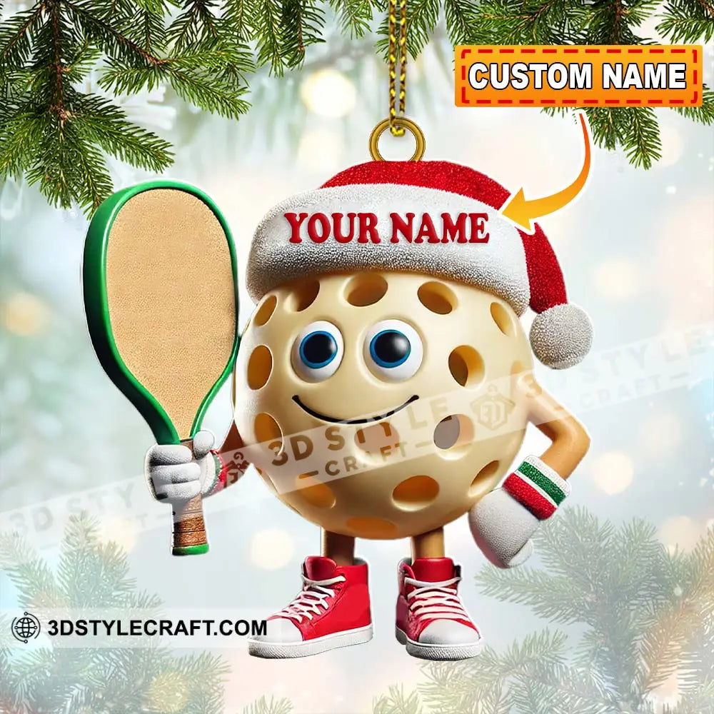 Custom Name Pickleball Ornament Lover Christmas Gift