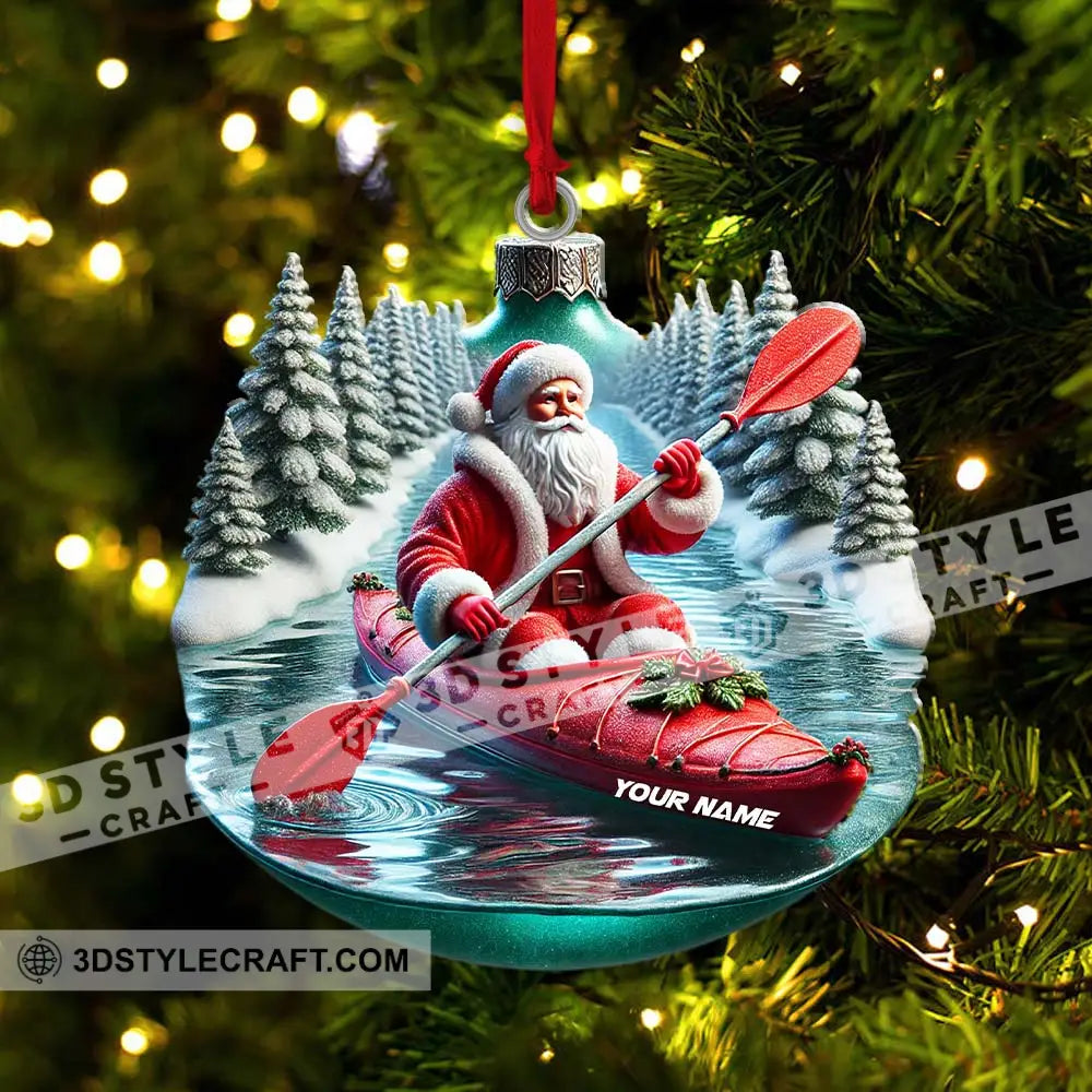 Custom Name Santa Ornament Christmas Gift Decoration