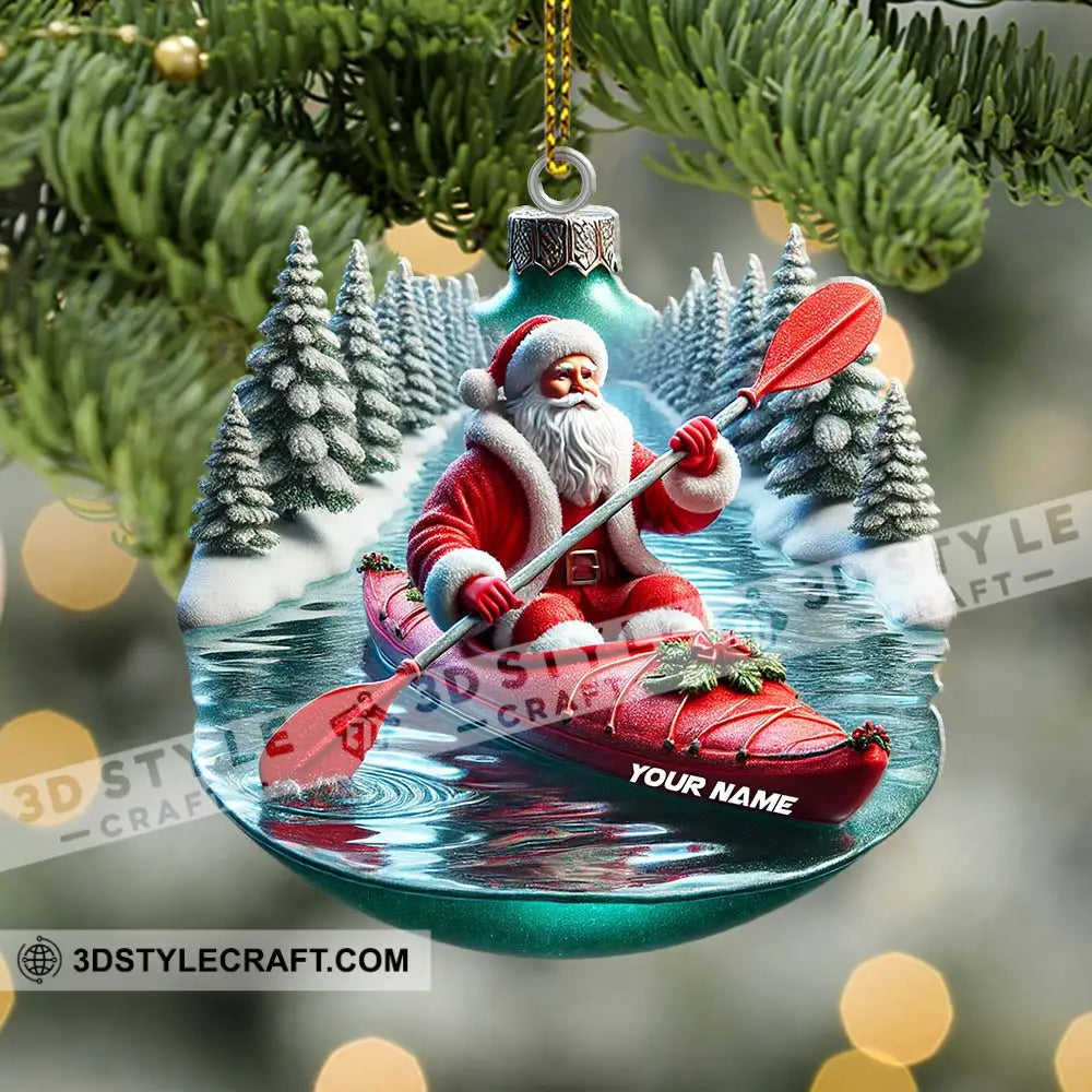 Custom Name Santa Ornament Christmas Gift Decoration