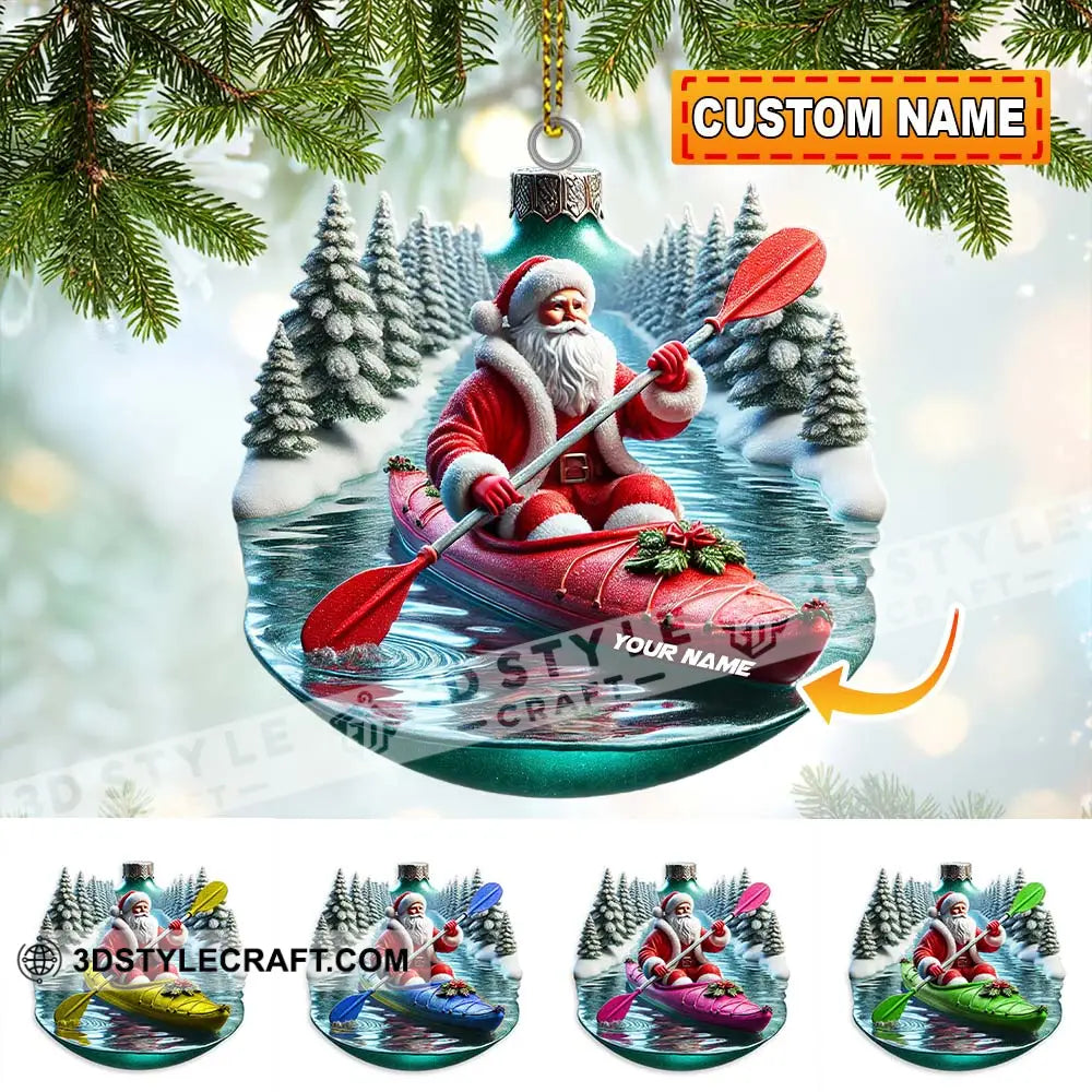 Custom Name Santa Ornament Christmas Gift Decoration