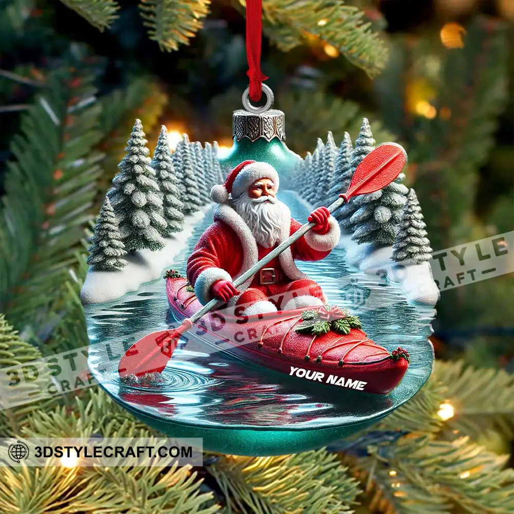 Custom Name Santa Ornament Christmas Gift Decoration