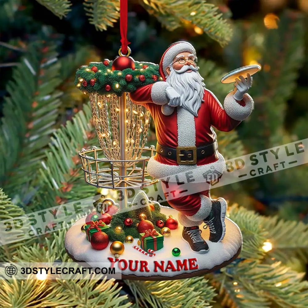 Custom Name Santa Ornament Christmas Gift