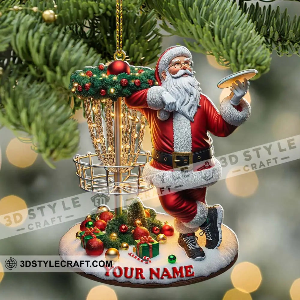 Custom Name Santa Ornament Christmas Gift