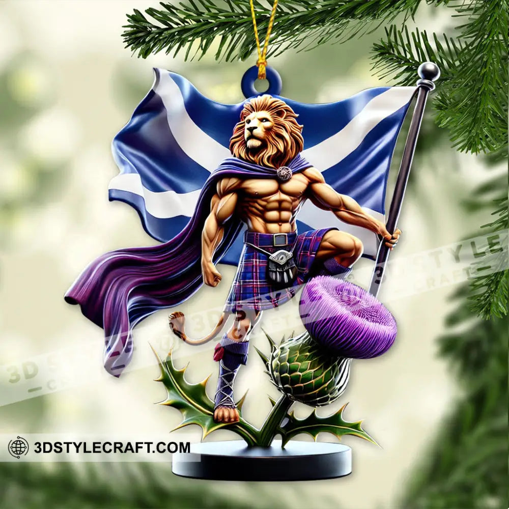 Custom Name Scotland Ornament Christmas Gift For Lover 3.54’’ / 1