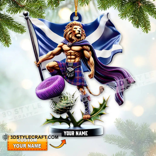 Custom Name Scotland Ornament Christmas Gift For Lover