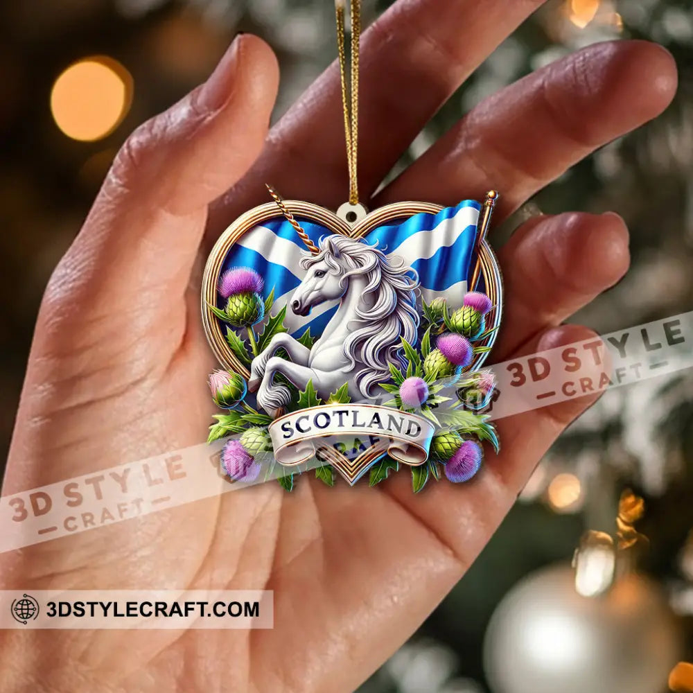 Custom Name Scotland Ornament Christmas Gift For Lover