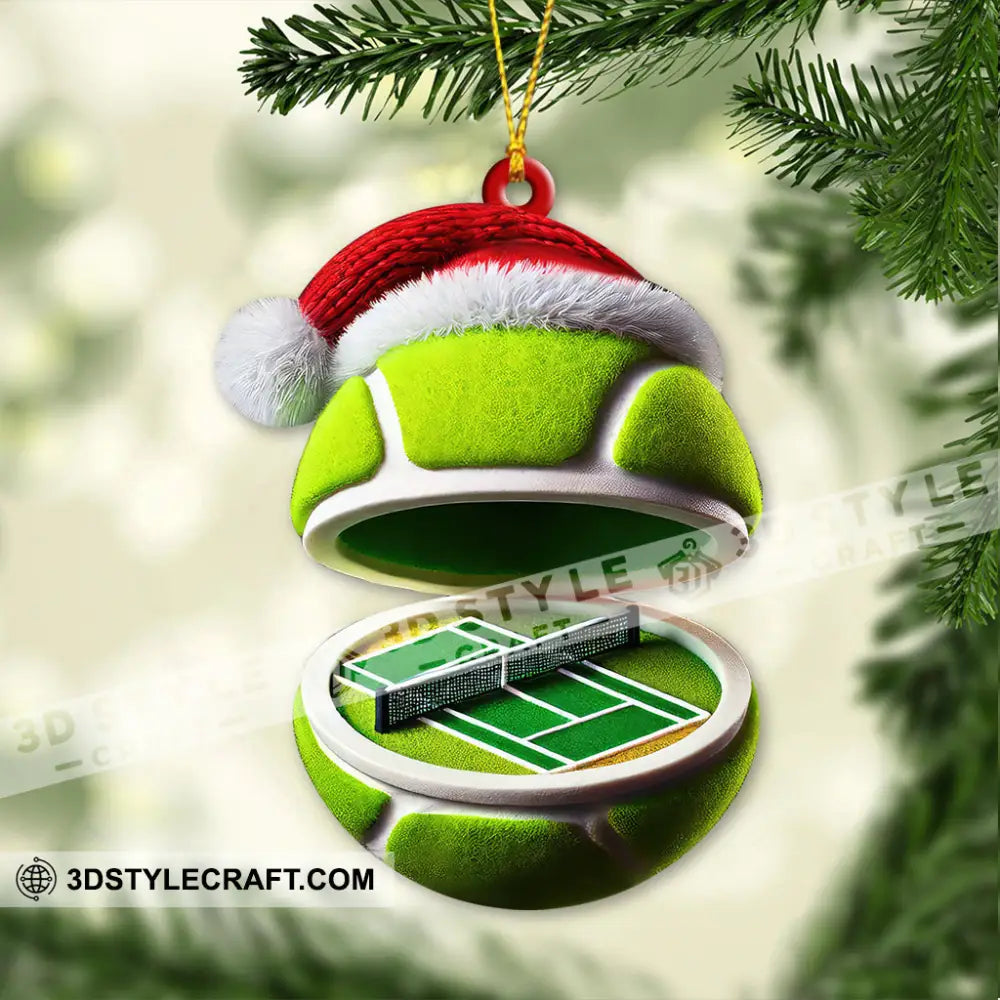 Custom Name Tennis Ornament Christmas Gift 3.54’’ / 1