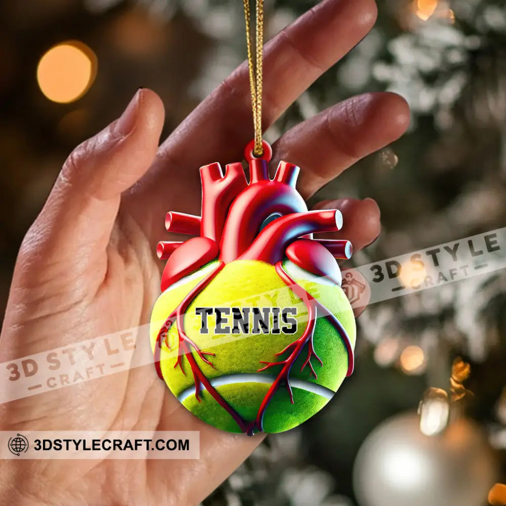 Custom Name Tennis Ornament Christmas Gift