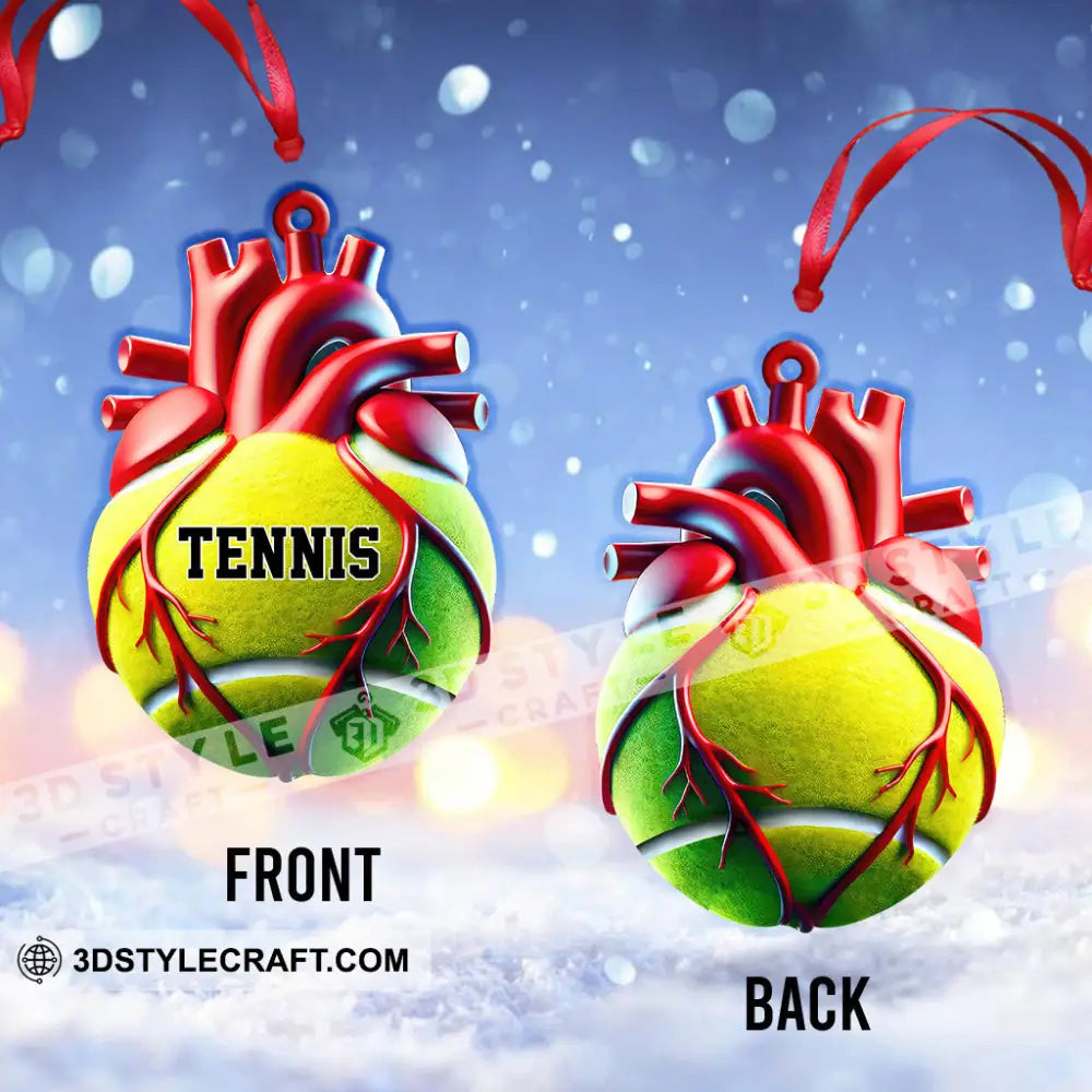 Custom Name Tennis Ornament Christmas Gift