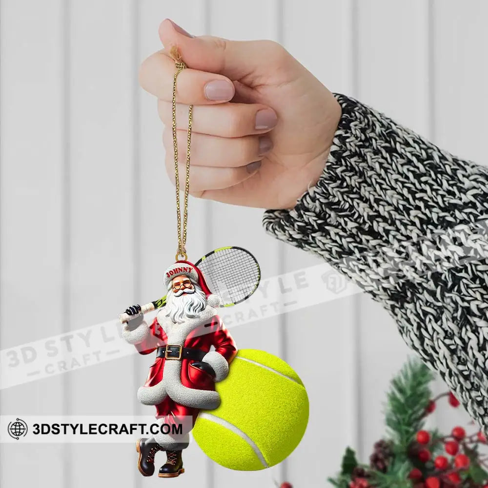 Custom Name Tennis Ornament Christmas Gift For Lover